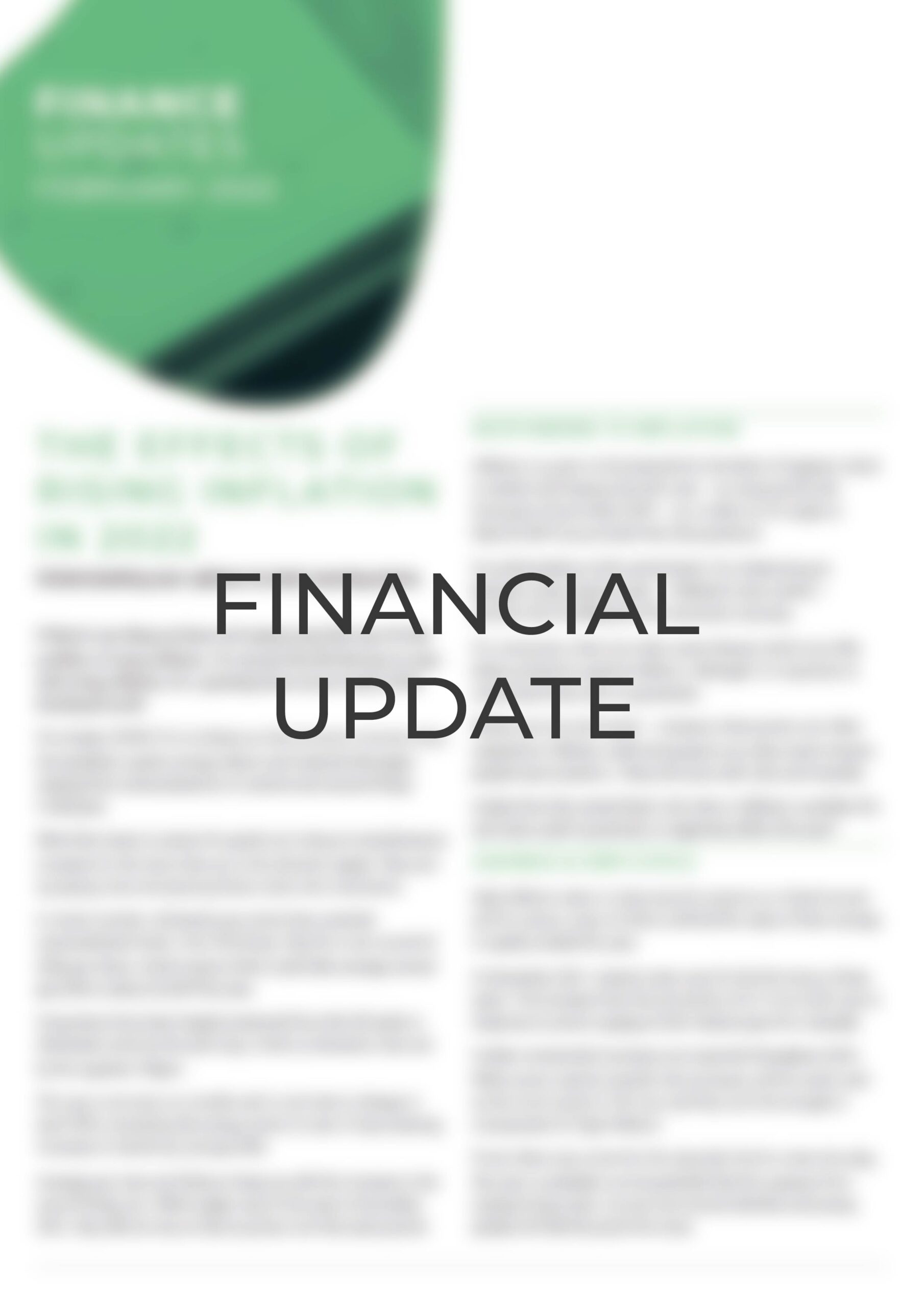 Finance update - Estate Planning